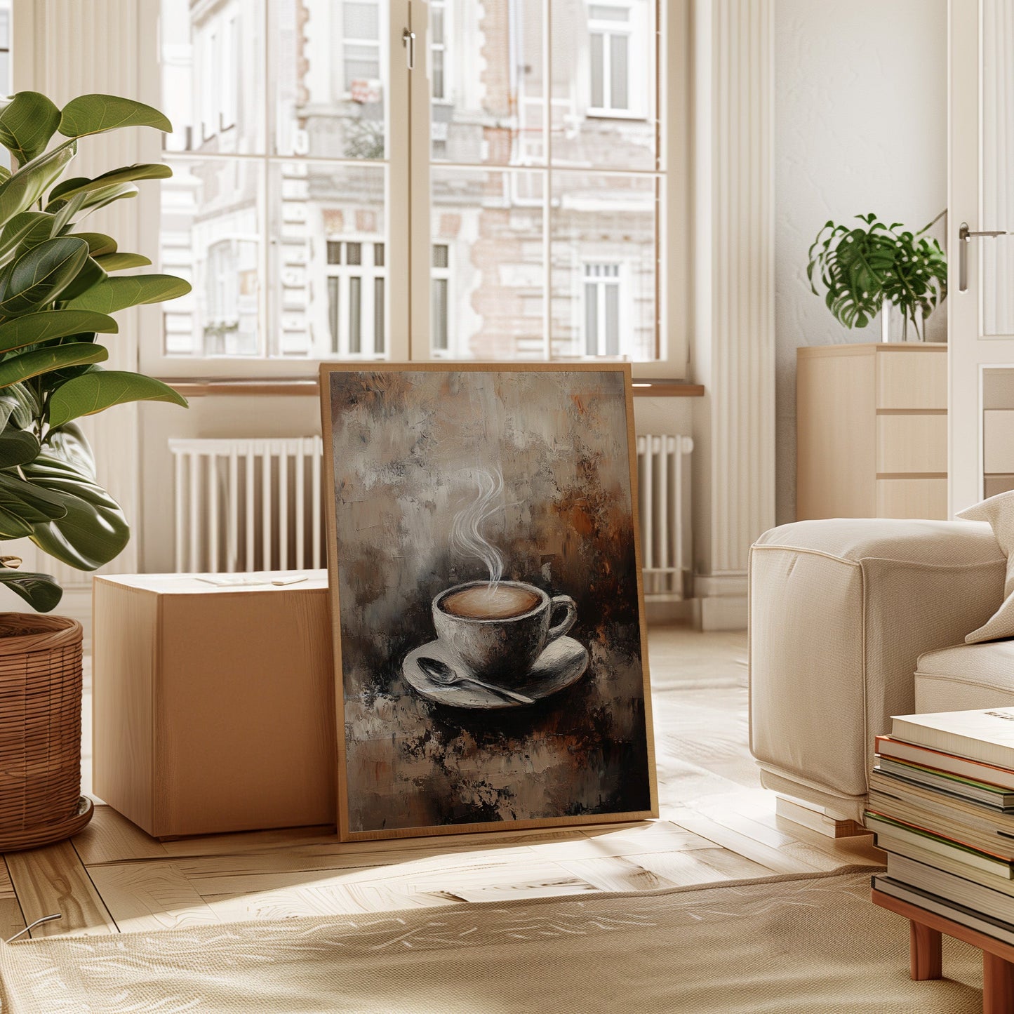 Braises dans une tasse tranquille