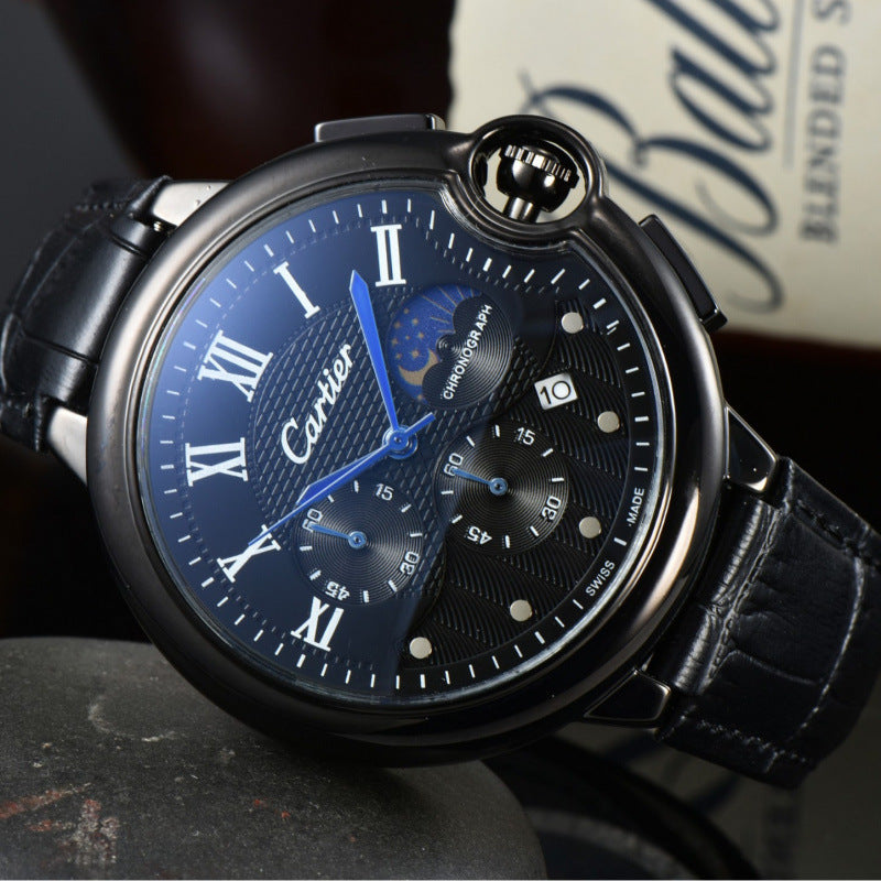 New Mens Business Watch With A Rubber Strap