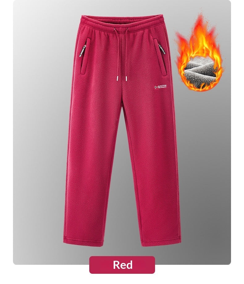 Men New AutumnWinter Fleece Lined Padded Norwegian Style Thermal Pants In American And European Sizes