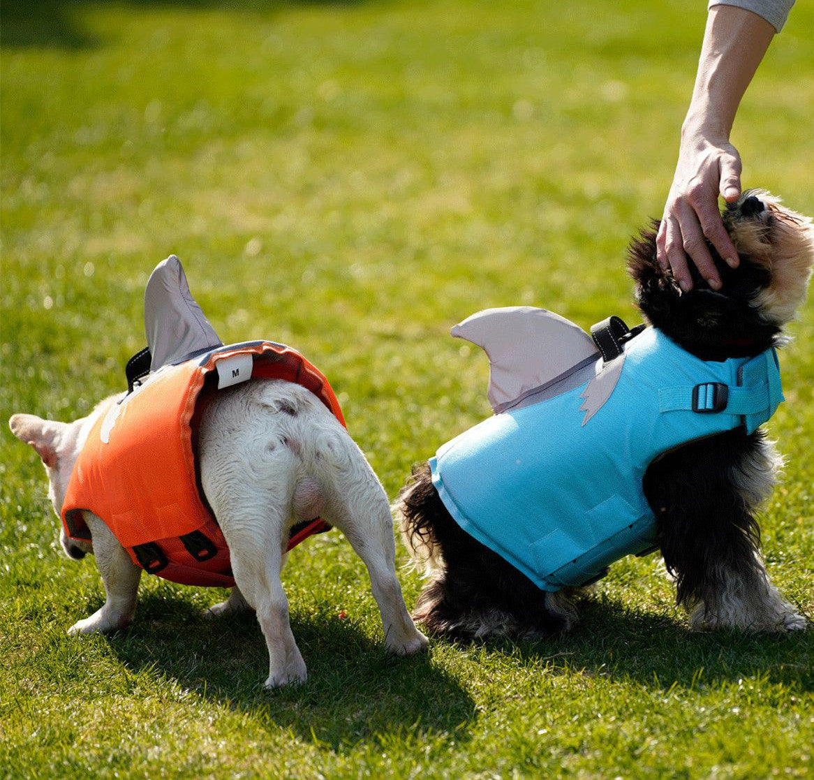 New Flying Shark Fin Life Jacket Dog Swimsuit Outdoor