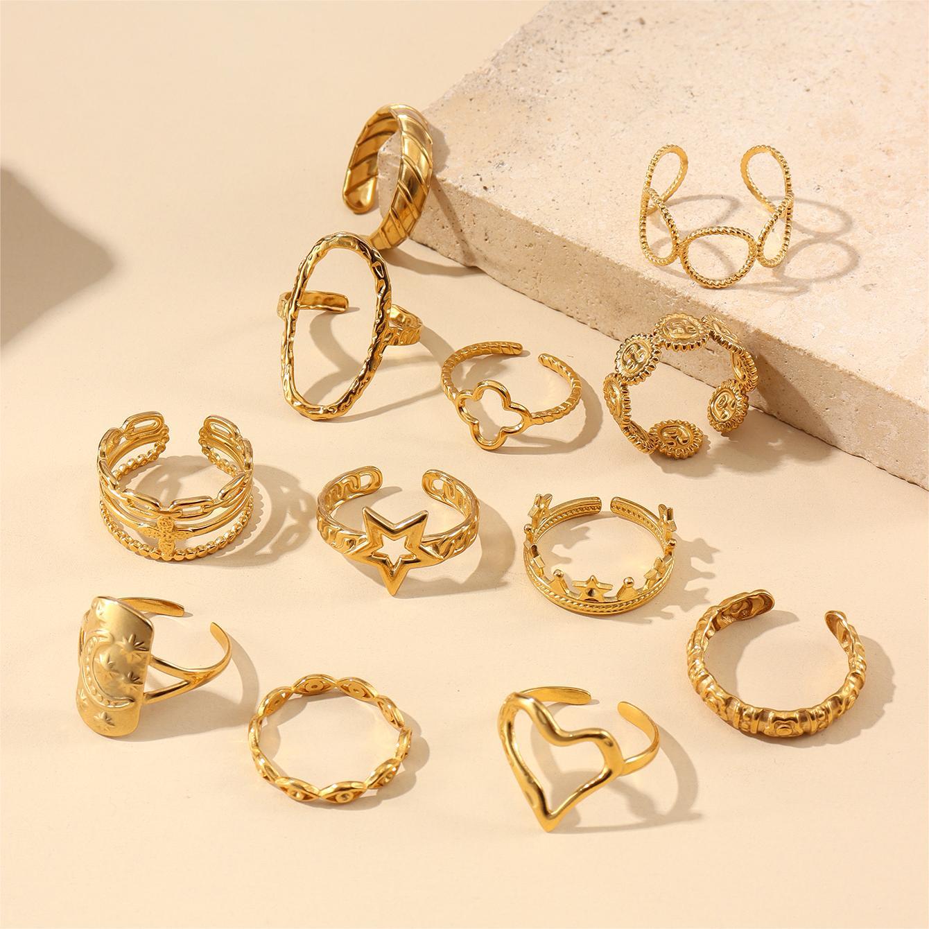 French-style Starsunmoon Ring For Women