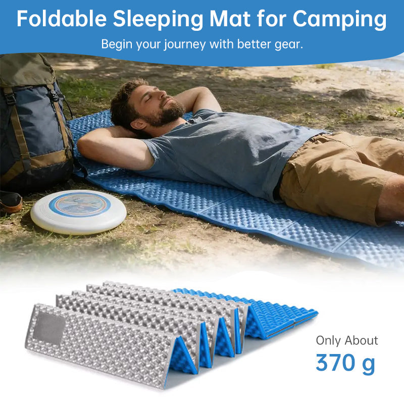 330g Lightweight Foam Camping Mattress | Portable Foldable Sleeping Pad, Moisture-Resistant & Insulated for Hiking, Backpacking