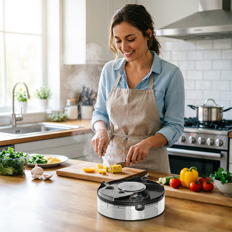2025 Automatic Fly Trap for Home Kitchen - Removable Insect Pest Catcher