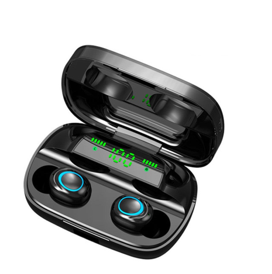 STEVVEX 3500mAh LED Bluetooth Wireless Earphones Headphones Earbuds TWS Touch Control Sport Headset Noise Cancel Earphone Headphone