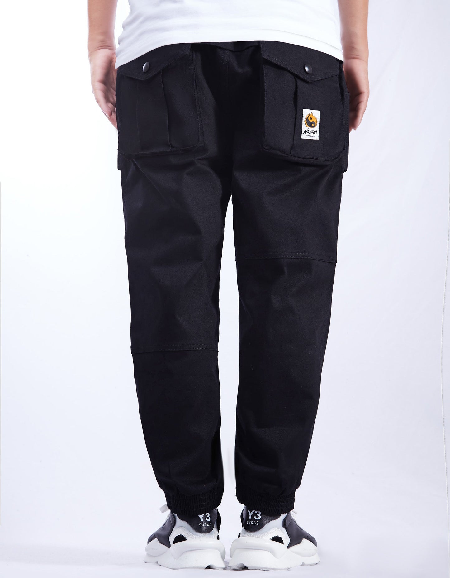 IBP332 Yin Yang Schwarze Cargohose