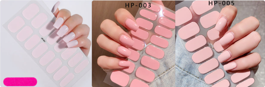 Waterproof And Durable Second Generation Semi-cured UV Nail Beauty Stickers