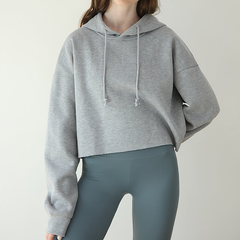 Womens Long Sleeve Fleece Lined Sports Hoodie