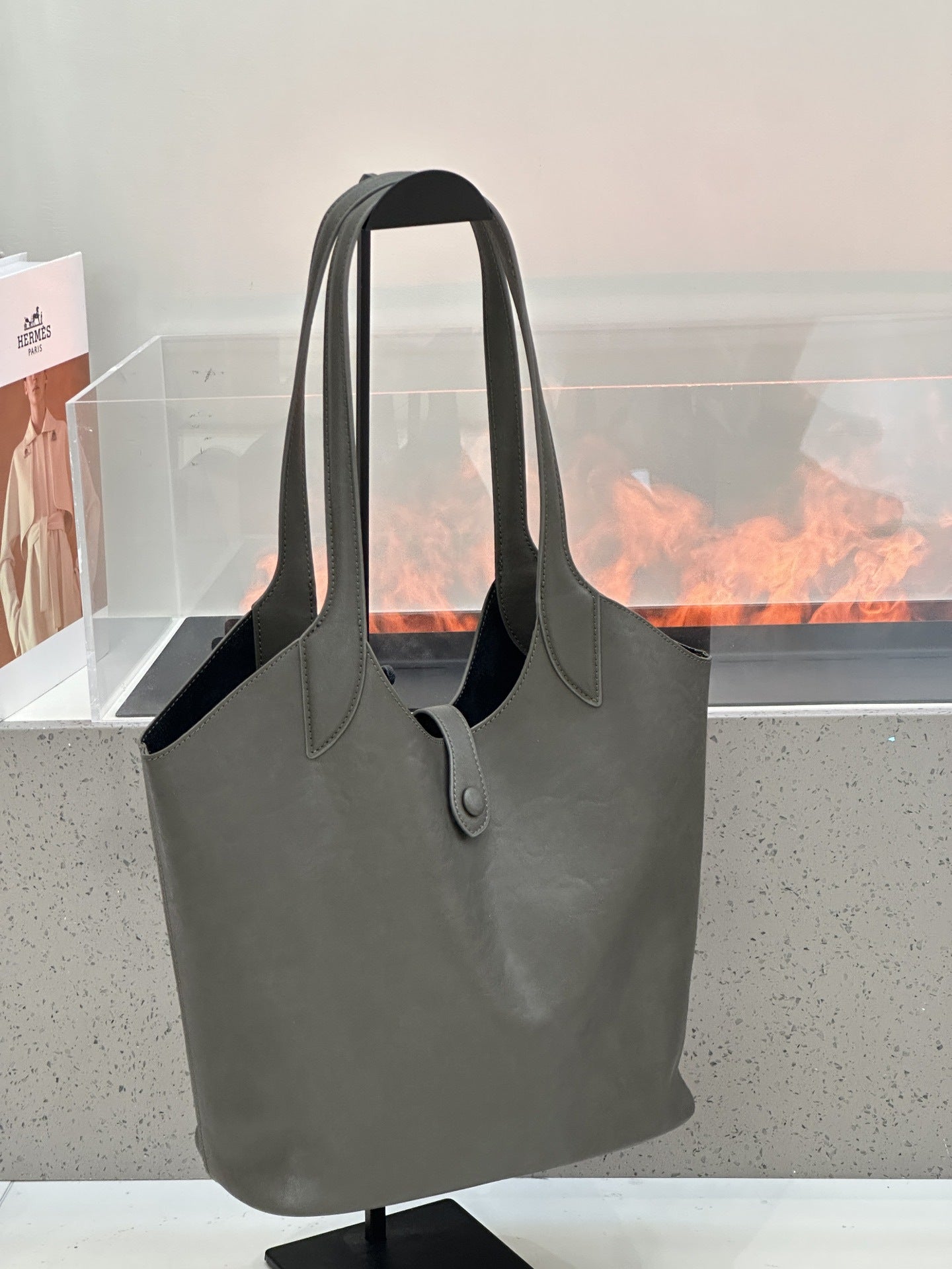 Minimalist High-end Style Basket Bag, New Autumn And Winter Genuine Leather Women's Bag, Roomy Shoulder Bucket Bag For Commuting