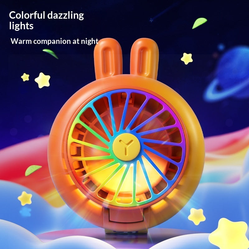 New Summer Mini Watch With A Handy Wrist-mounted Night Light And Rechargeable Small Fan For Kids
