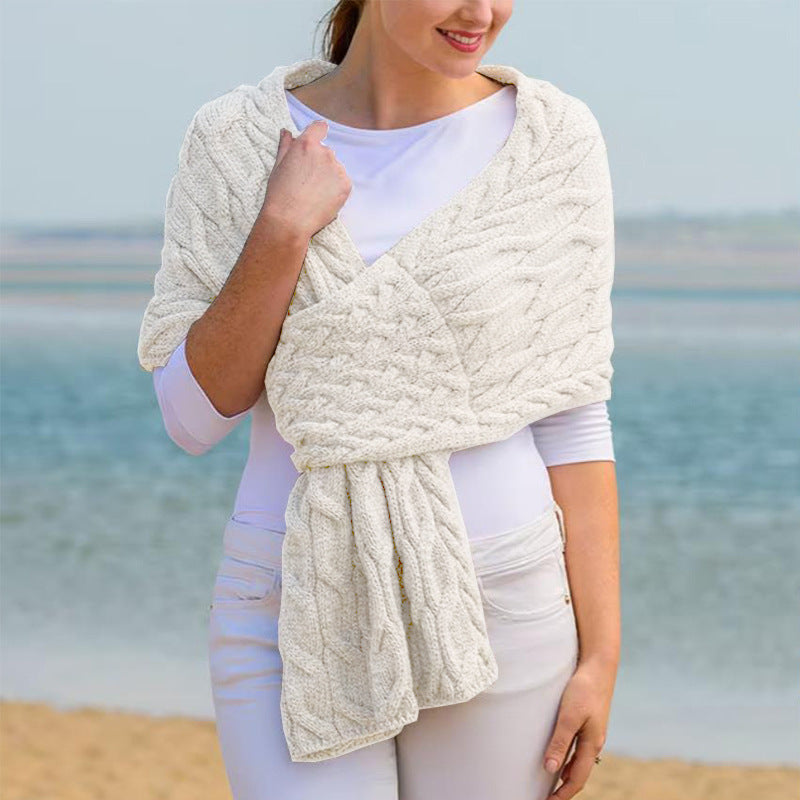 Fashionable Womens Knitted Shawl Scarf