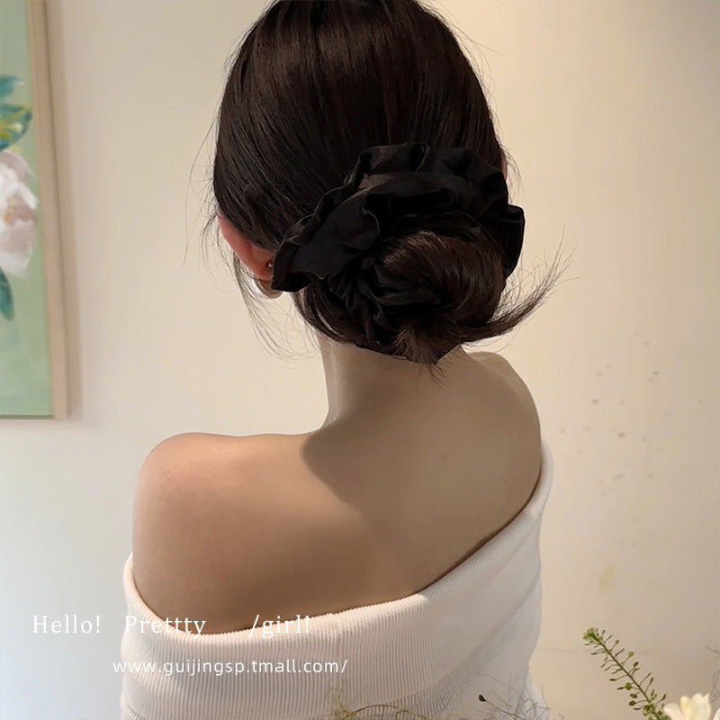 Korean Ballet Style Pleated Oversized Pillow Hair Ring