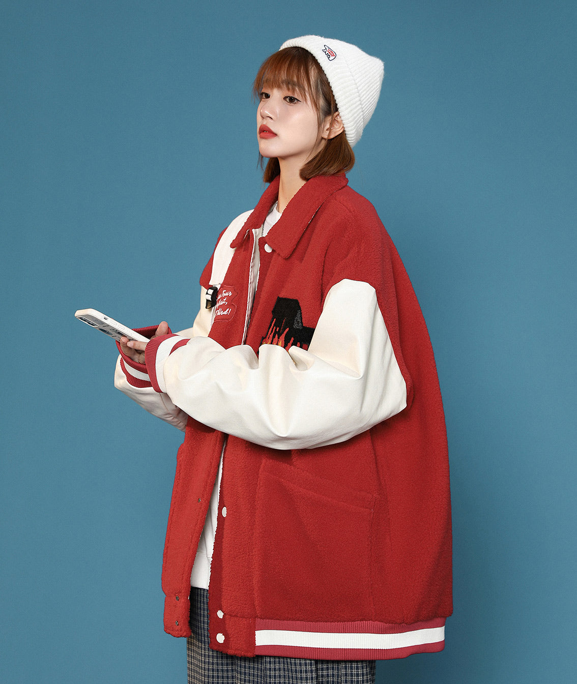 Blouson teddy femme