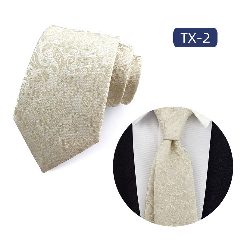 Mens Jacquard Woven Business-casual Tie