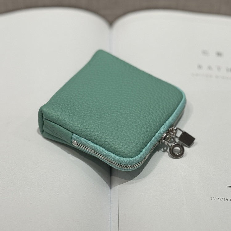 First-layer Cowhide Jewelry Pouch Mini And Convenient