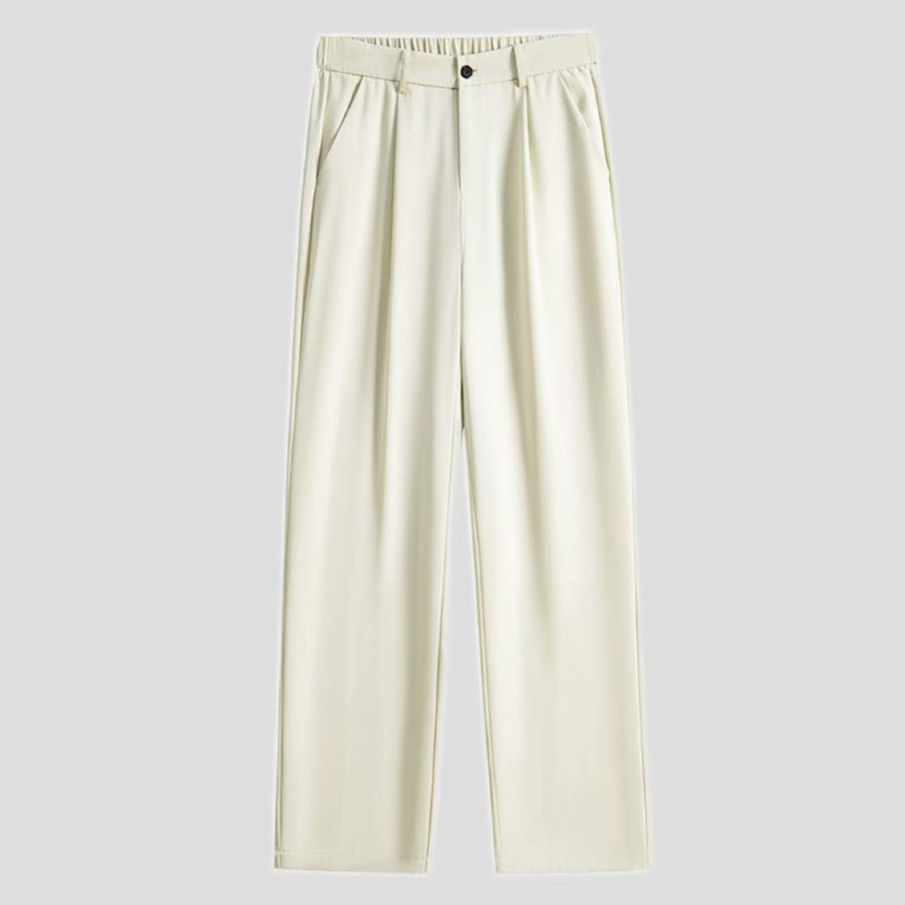 Mens Fashionable Straight-Leg Loose Casual Pants