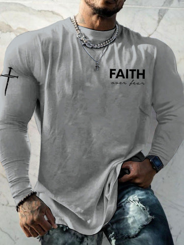 Casual Versatile Custommade European And American Style Round Neck, Long Sleeves