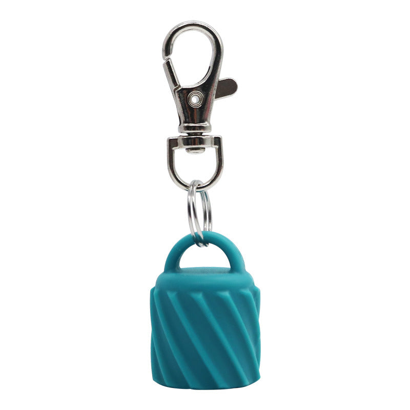 Silicone Universal Lip Gloss Keychain Silicone Cap Lipstick Cover