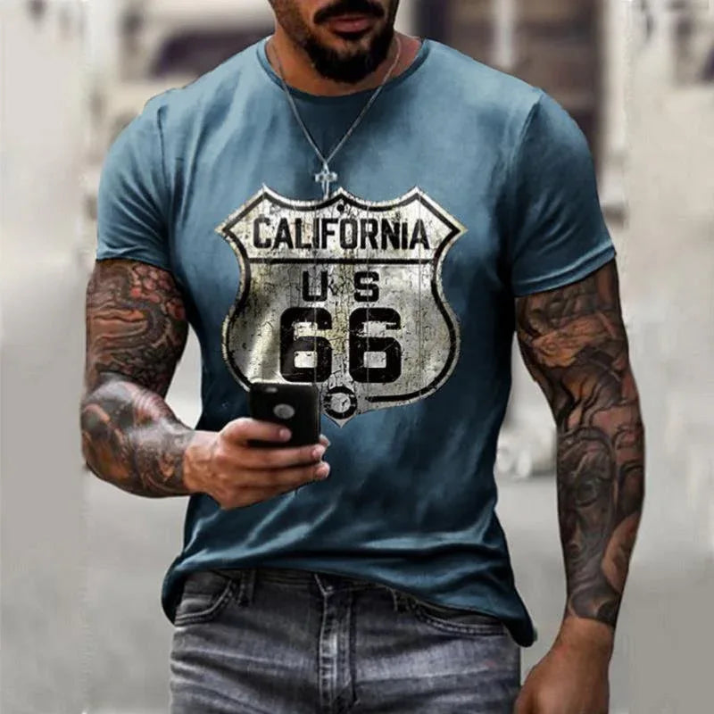 Men’s summer Retro Short Sleeve t-shirts