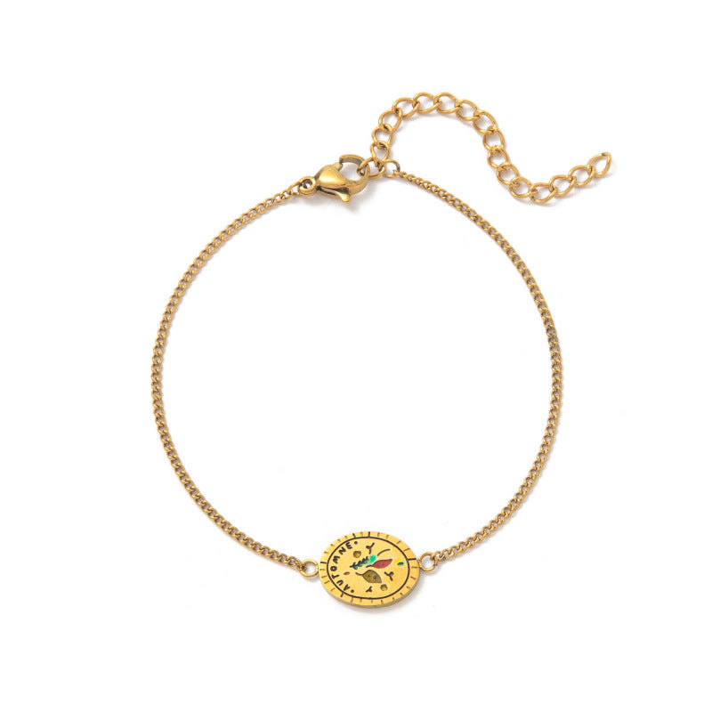 Retro Versatile 18k Necklace And Bracelet