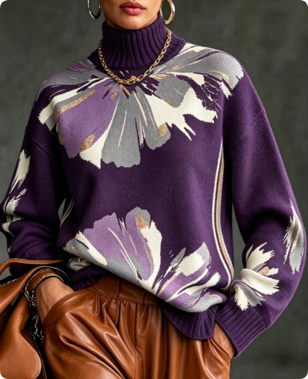 Womens Plus-Size Loose Sweater