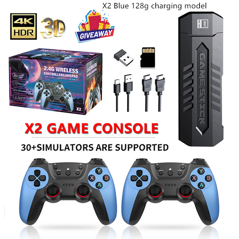X2 Blue Game Console 4K Double Connection Battle Wireless