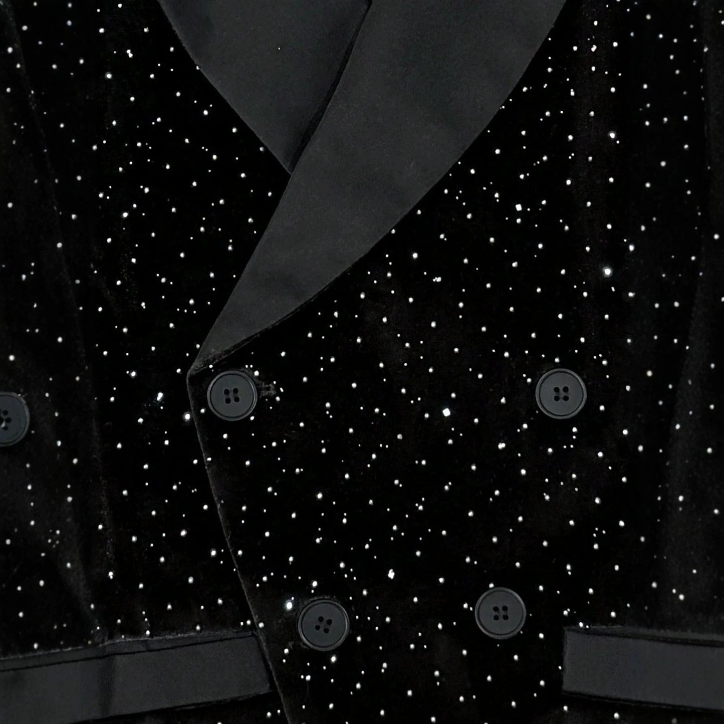 Mens Solid-Color Double-Breasted Suit Vest