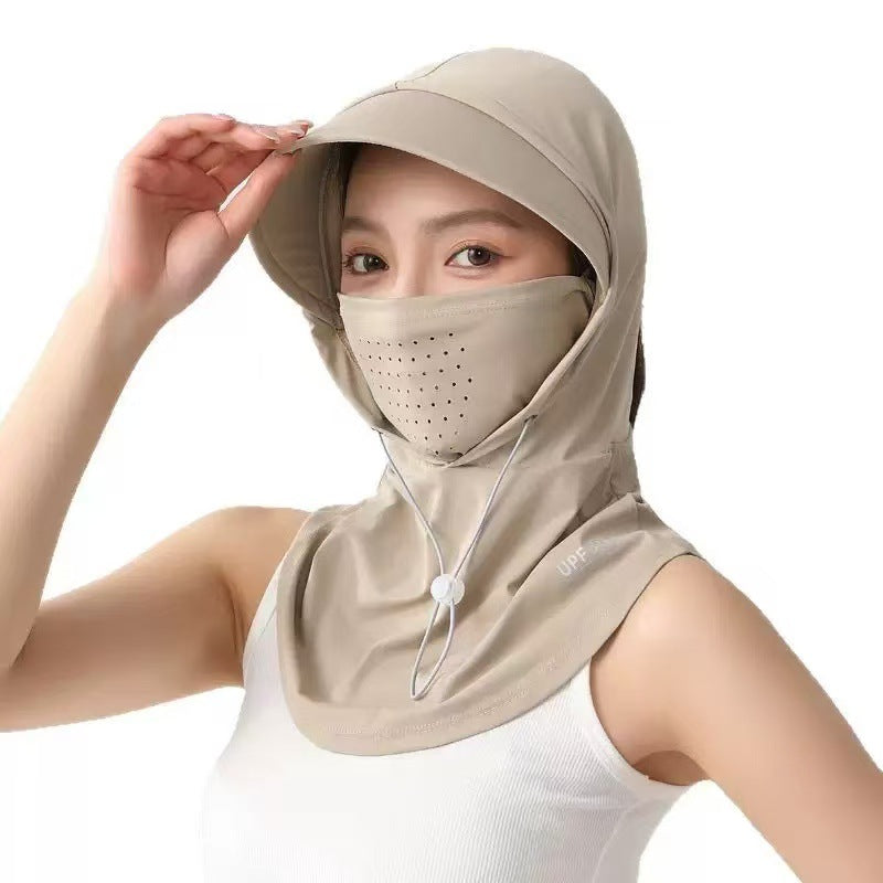 Sunscreen Face Mask With Hood Full-face UV Protection
