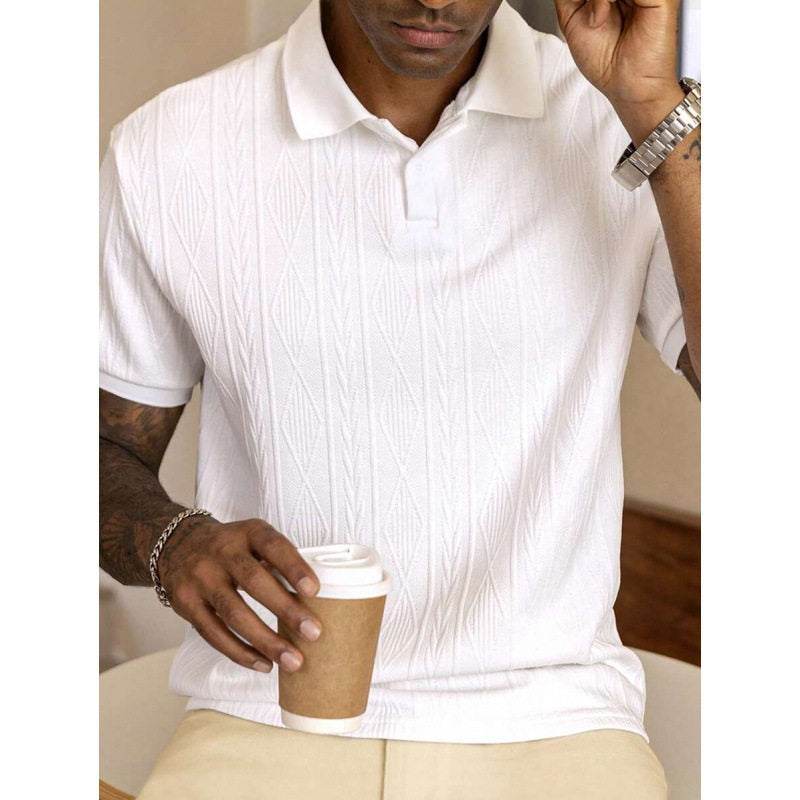Men's Jacquard Trendy Casual Shirt