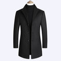 Middle-aged Men's Coat Stand-up Collar Woolen Coat