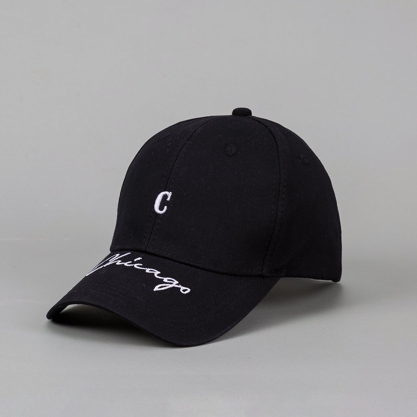 Men's And Women's Solid-color Embroidered Letter C Baseball Cap, Suitable For Best Friends Going Shopping And Having A Summer Picnic. Soft-top, Versatile Beanie Hat.