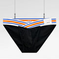 Solid Color High Fork Low Waist Briefs Full Package Hip Bulge