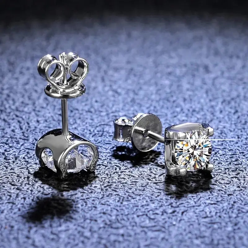3 Karat D-Farbe Moissanit Halskette & Ohrringe Set Sterlingsilber 925 Brautgeschenk