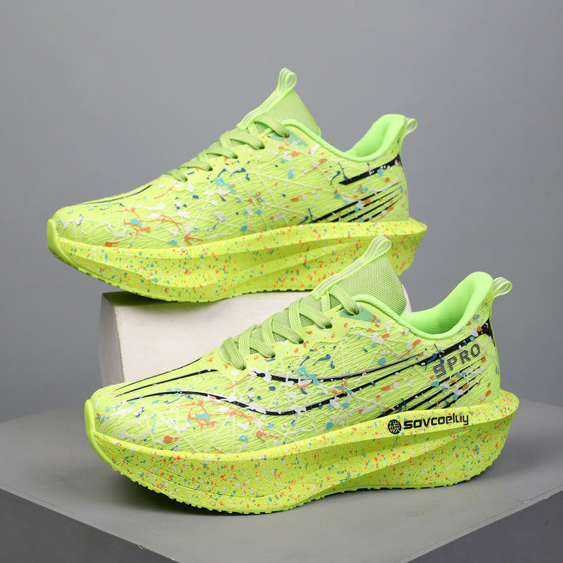 Marathon Running Carbon-Plate Noctilucent Fashion Sneakers