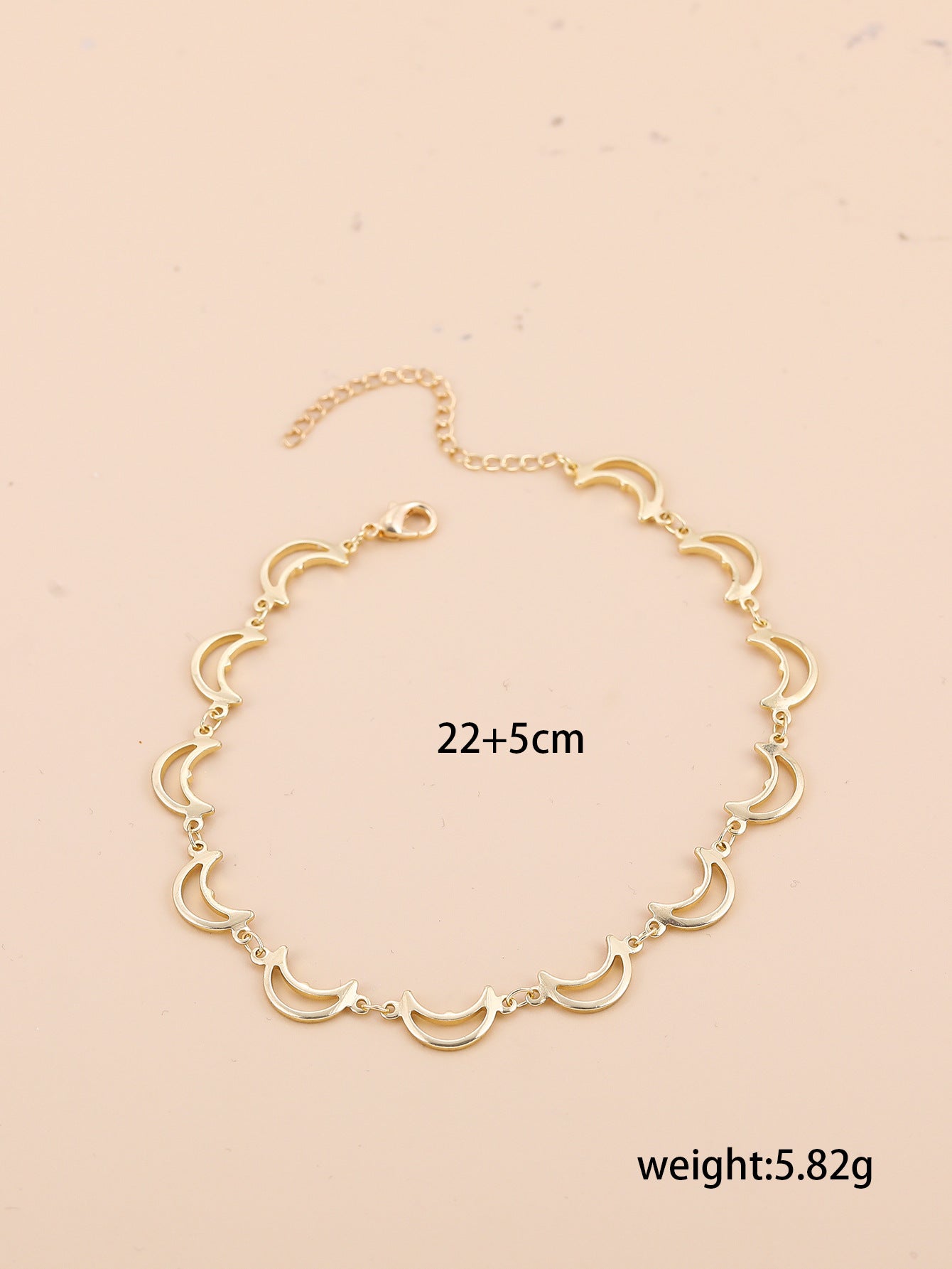 Bohemian-style Cross And Double-heart Multi-layer Anklet