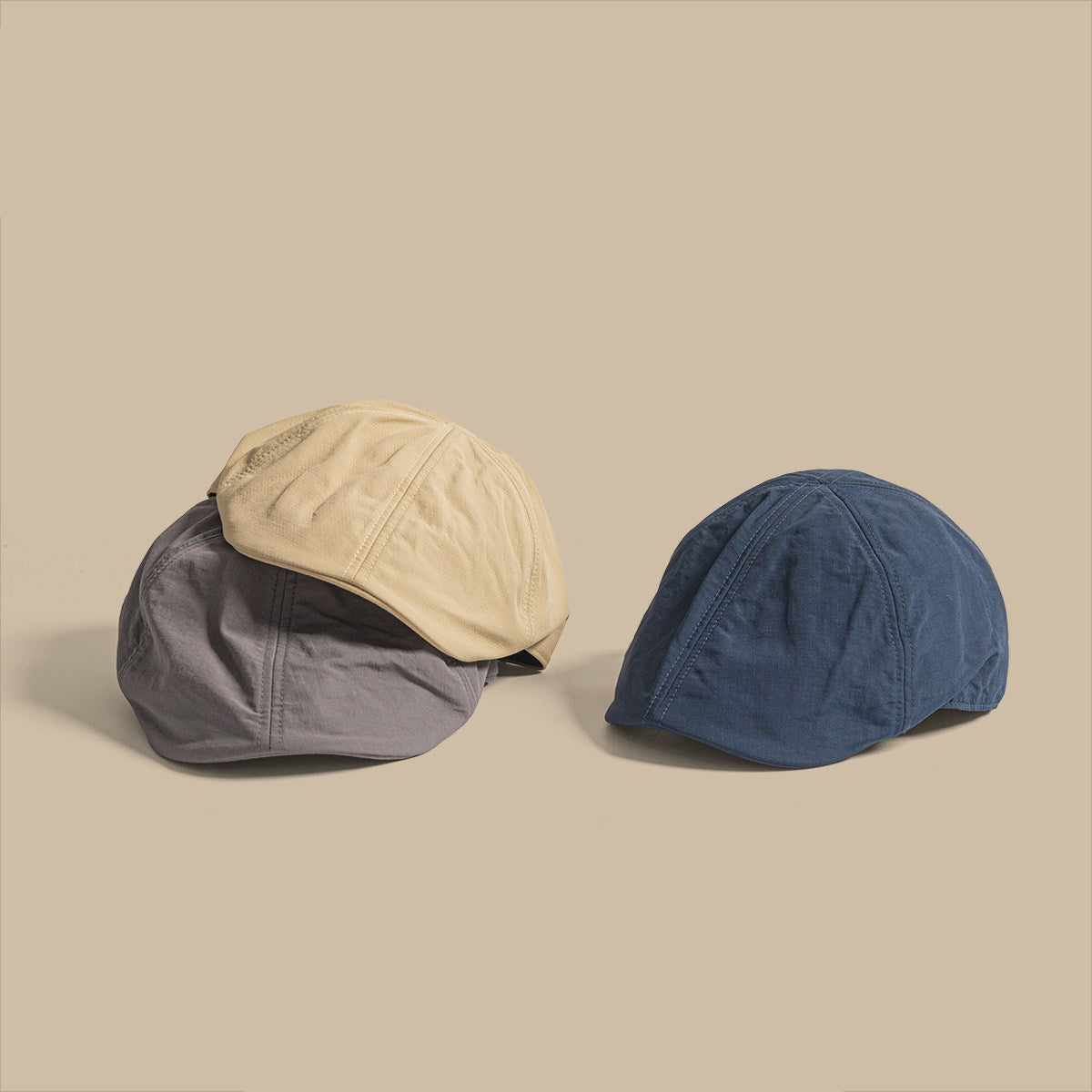 The Men's Solid Color Quick-drying Stitched Design-forward Retro Baseball Cap Is Suitable For Daily Casual Commuting And Street Wear.