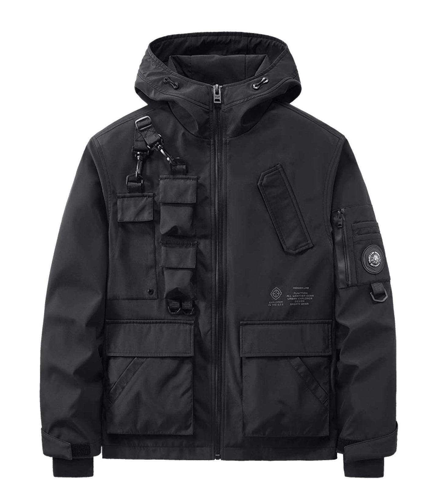 IBJ333 Taktische Matt-Schwarze Jacke