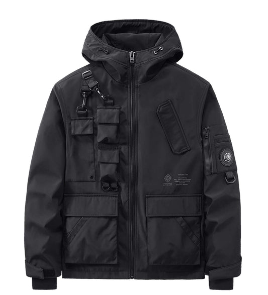 Veste tactique IBJ333 noir mat