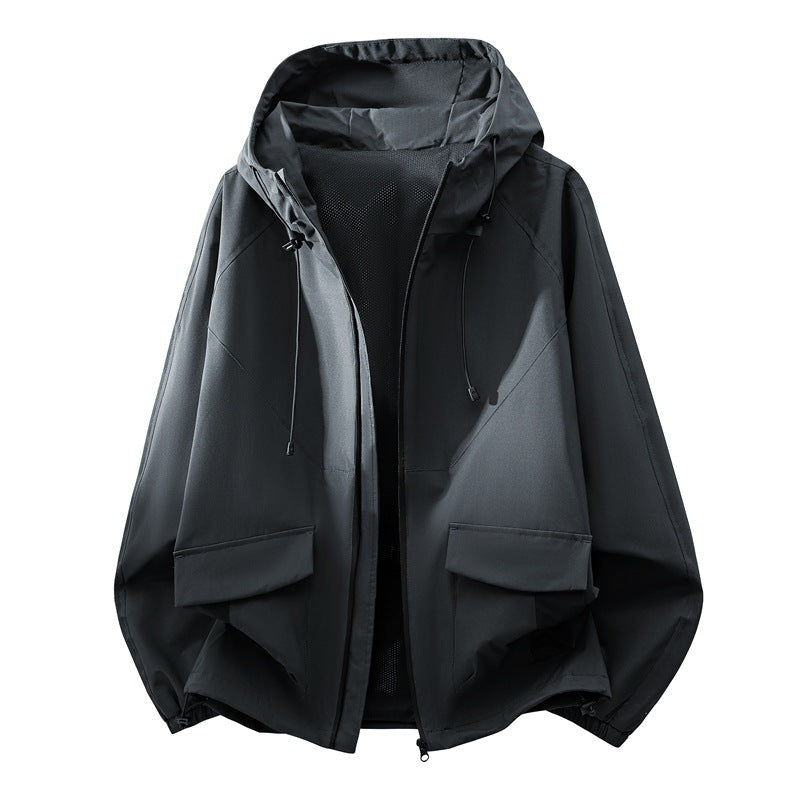 Spring And Autumn Unisex Jacket Mens Three Dimensional Line Design American Style