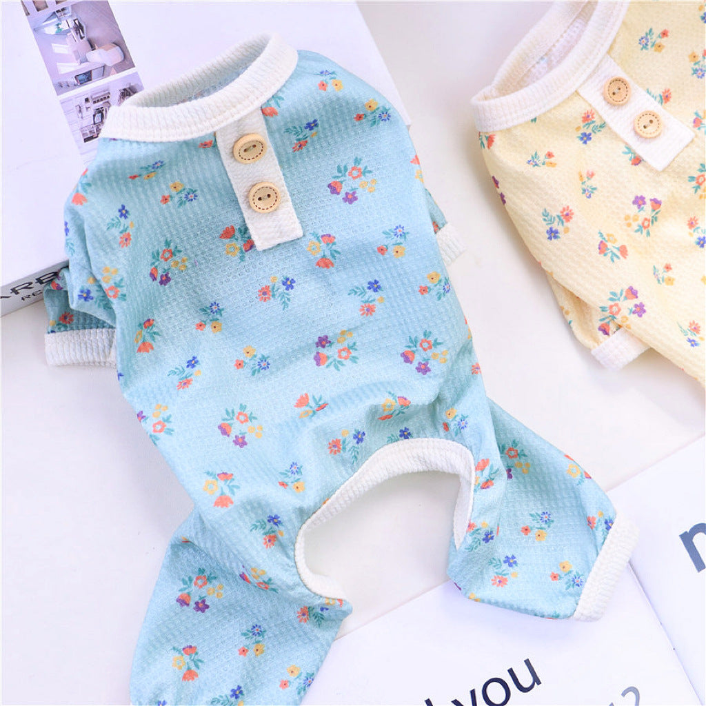 Pet Dog Summer Four-legged Homewear Pajamas