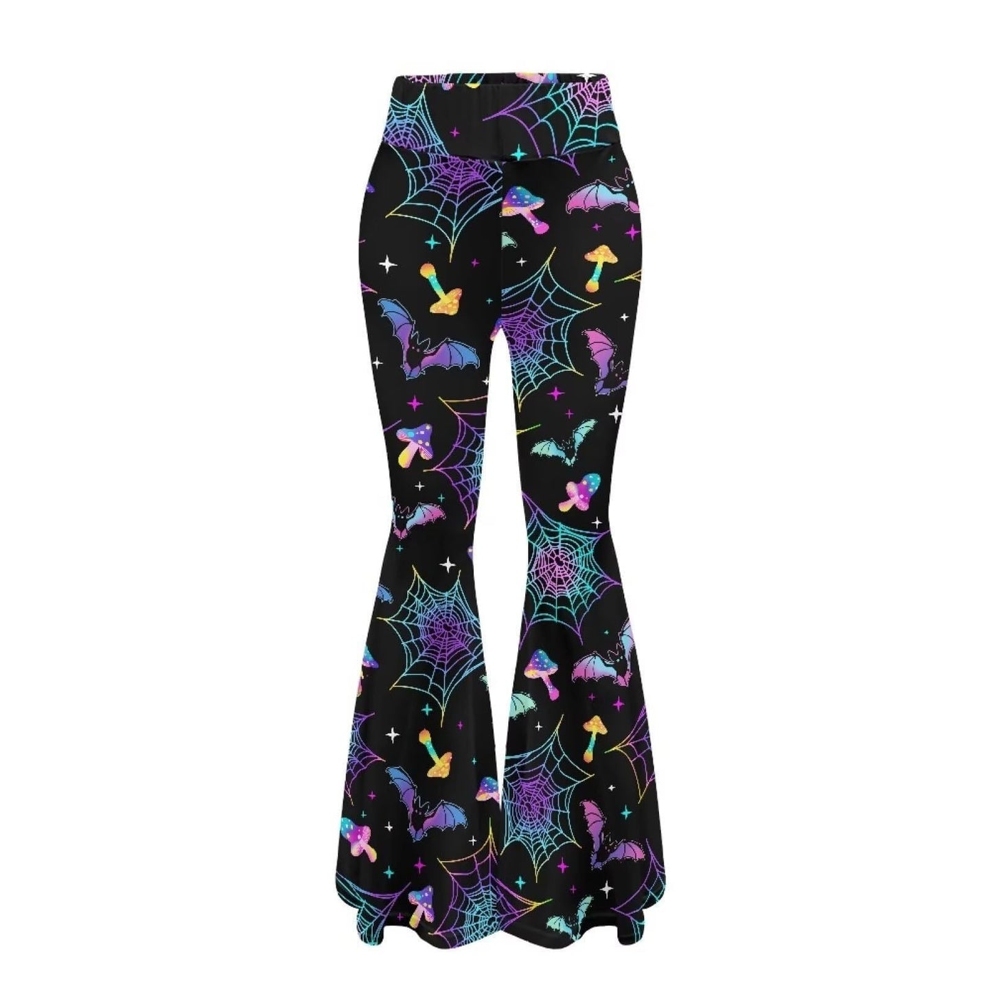Leopard-print Hip-lifting Tight Leggings Straight-leg Bootcut Pants