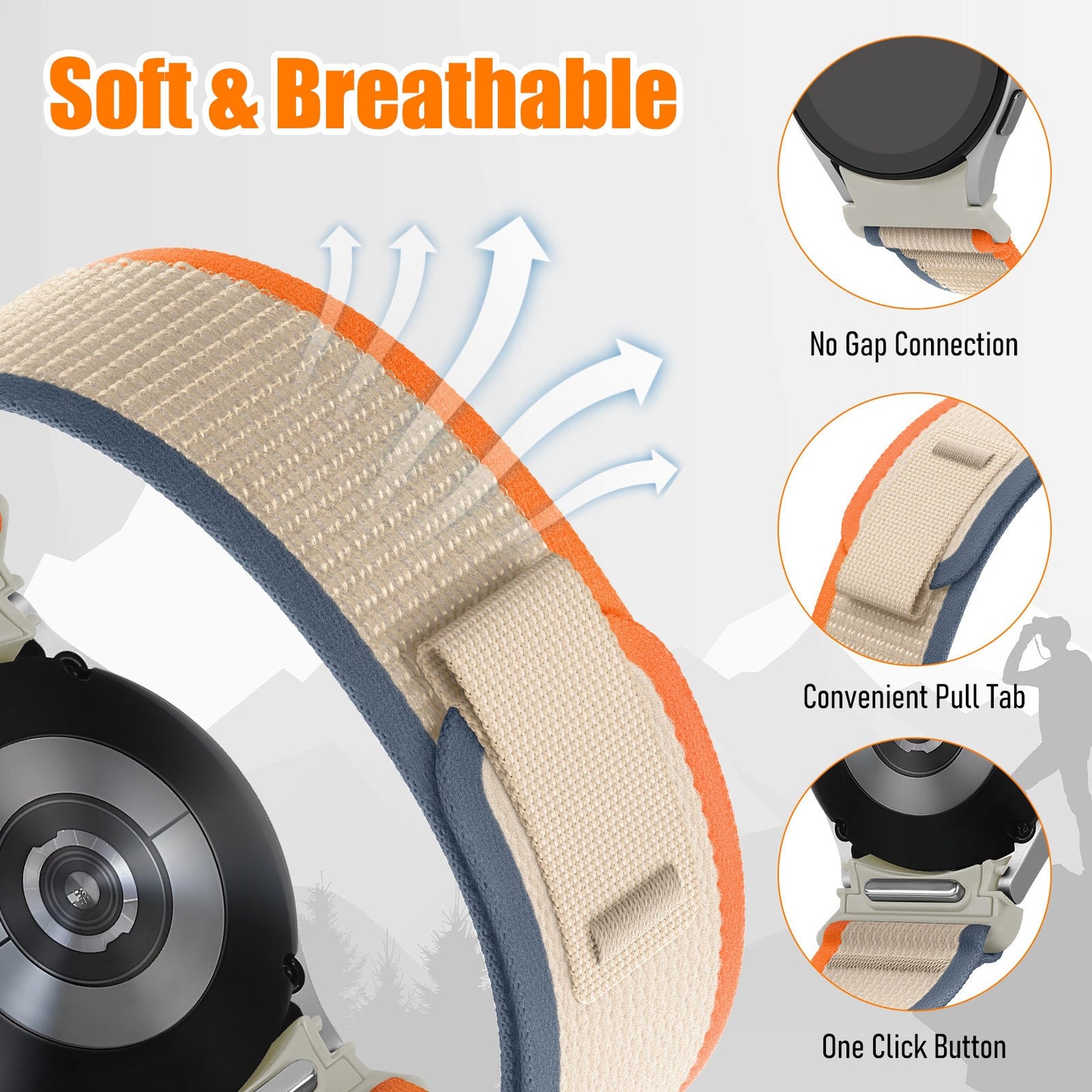 Wild Path Loops Button Seamlessly Integrated Into The Strap