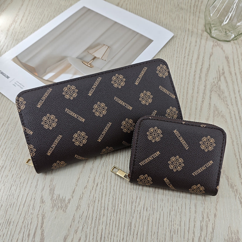Simple And Stylish Single-zip Multi-cardholder Coin Purse