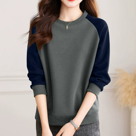 Womens Crew-neck Sweatshirt With Raglan Sleeves Niche