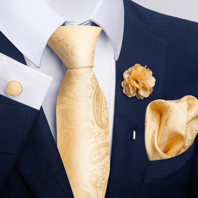 Men's Tie Suit Pocket Square Combo 8
