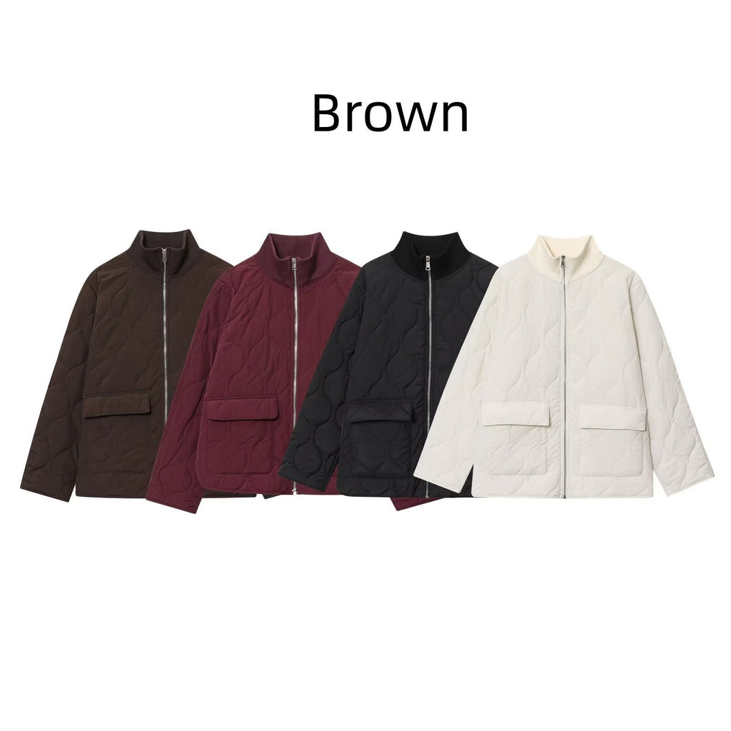 Loose, Oversized Quilted Lightweight Cotton-padded Jacket
