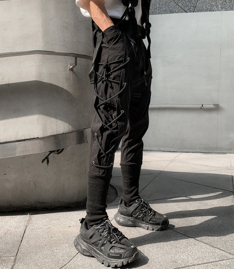 K890 Pantalons de jogging Ninja sombres