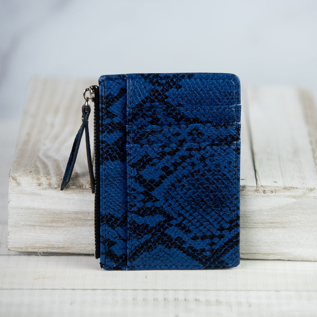 Molly Snake Print Coin Zip Pouch