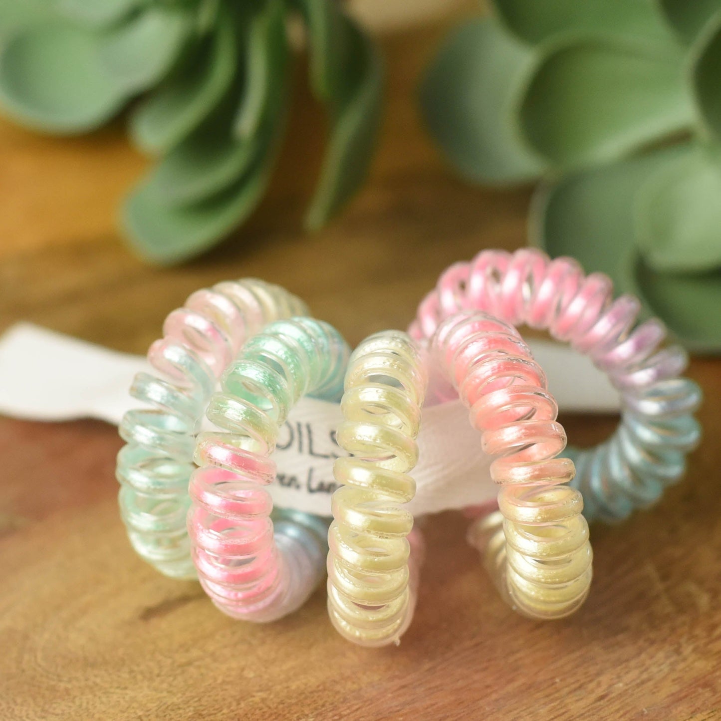 Medium Hair Coil Set in Rainbow Ombre
