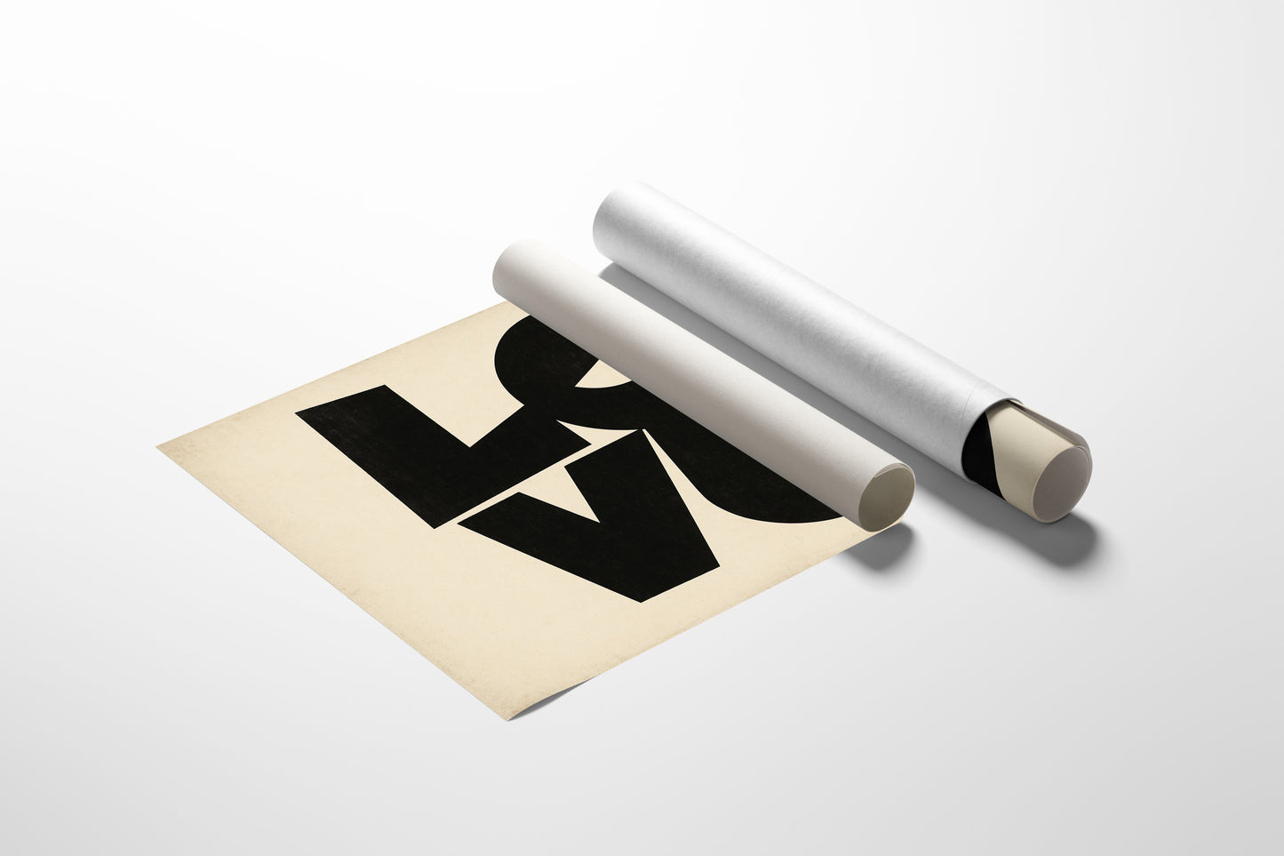 Impression typographique moderne LOVE