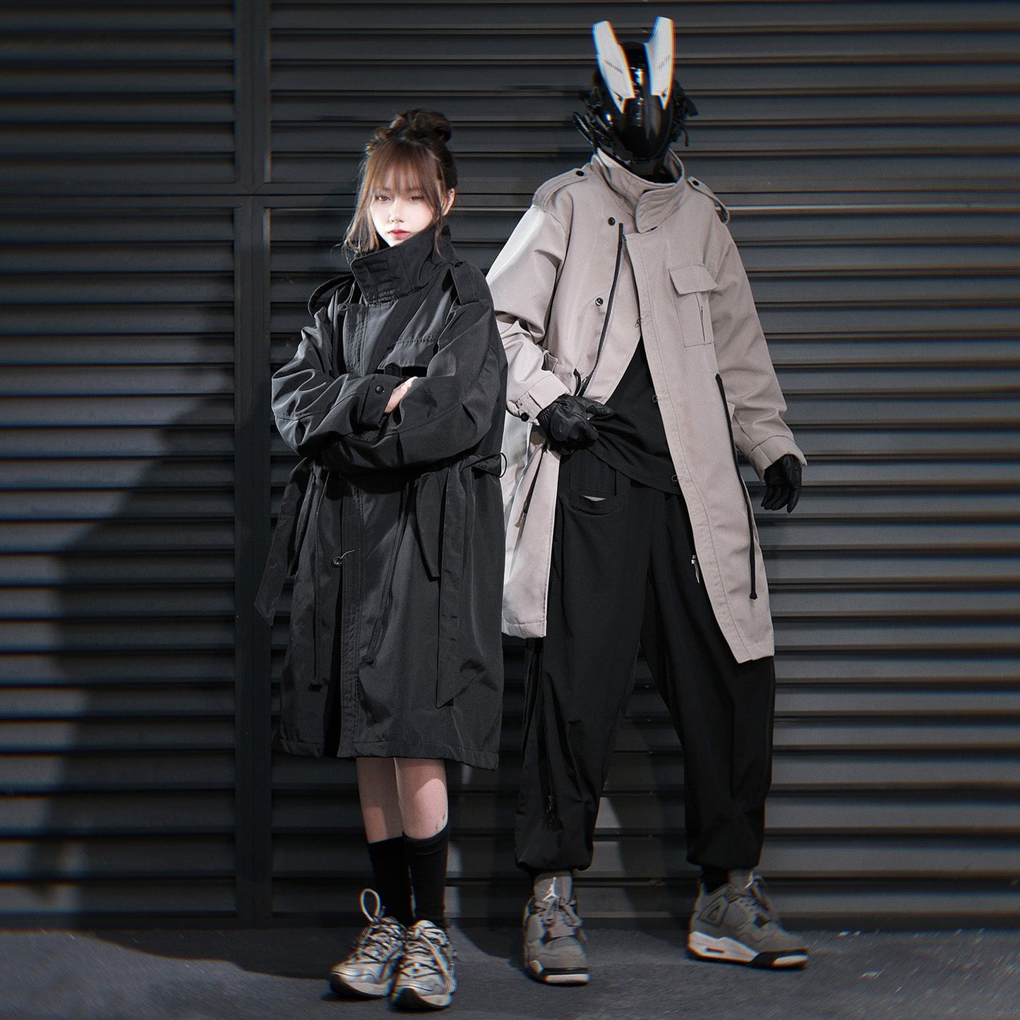 HiJ38 I-Tech Anorak Trenchcoat